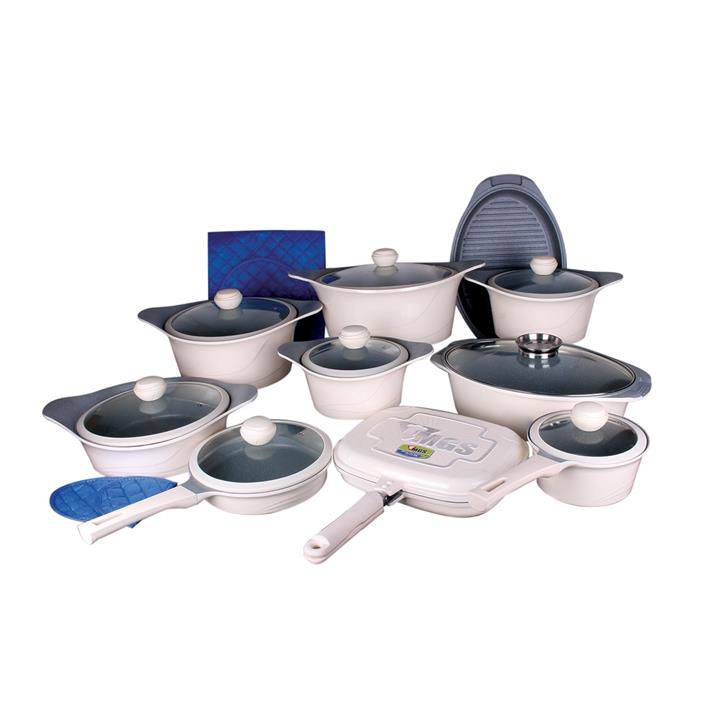 سرویس پخت و پز 22 پارچه ام جی اس مدل 2213 MGS 2213 Cookware Set 22 Pieces